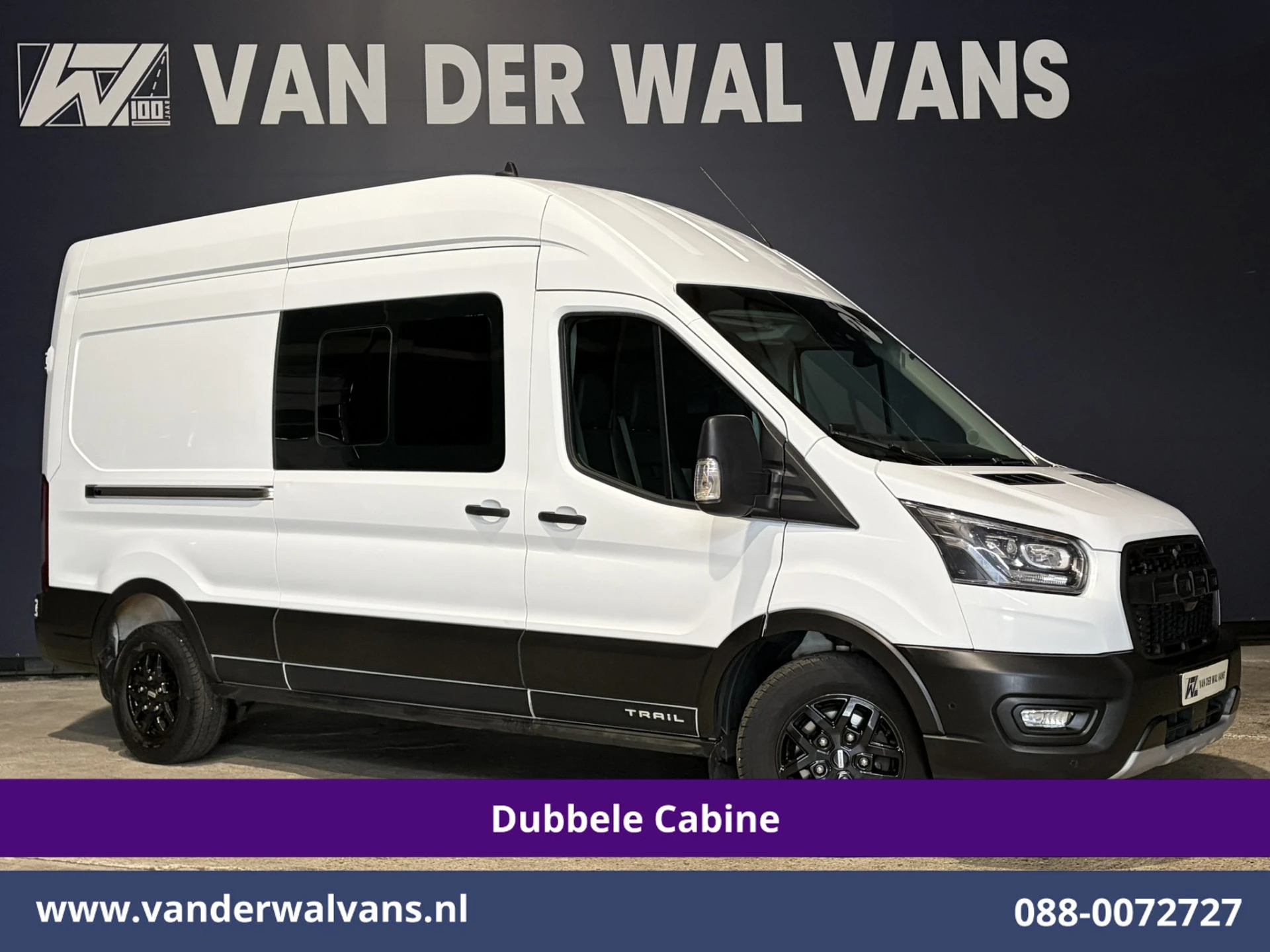 Ford Transit 2020 - 2.0 TDCI 131pk L3H3 Dubbele Cabine Euro6 Inrichting Airco | 6-Zits | Camera | Apple Carplay | Xenon afbeelding 1