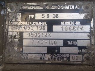 DAF N/A - 0592144 ZF S6-36 RATIO 7,43-1,0 bild 5