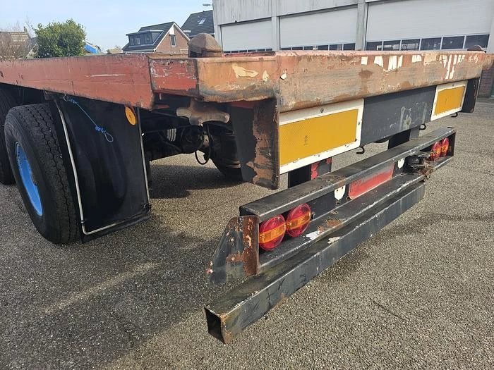Groenewegen DRO 15-28 | Heavy duty trailer |twistlocks for container 40 ft 2 x 20 ft 20 ft mid.| saf Drum | hardwood floor. 1995 Bild 20