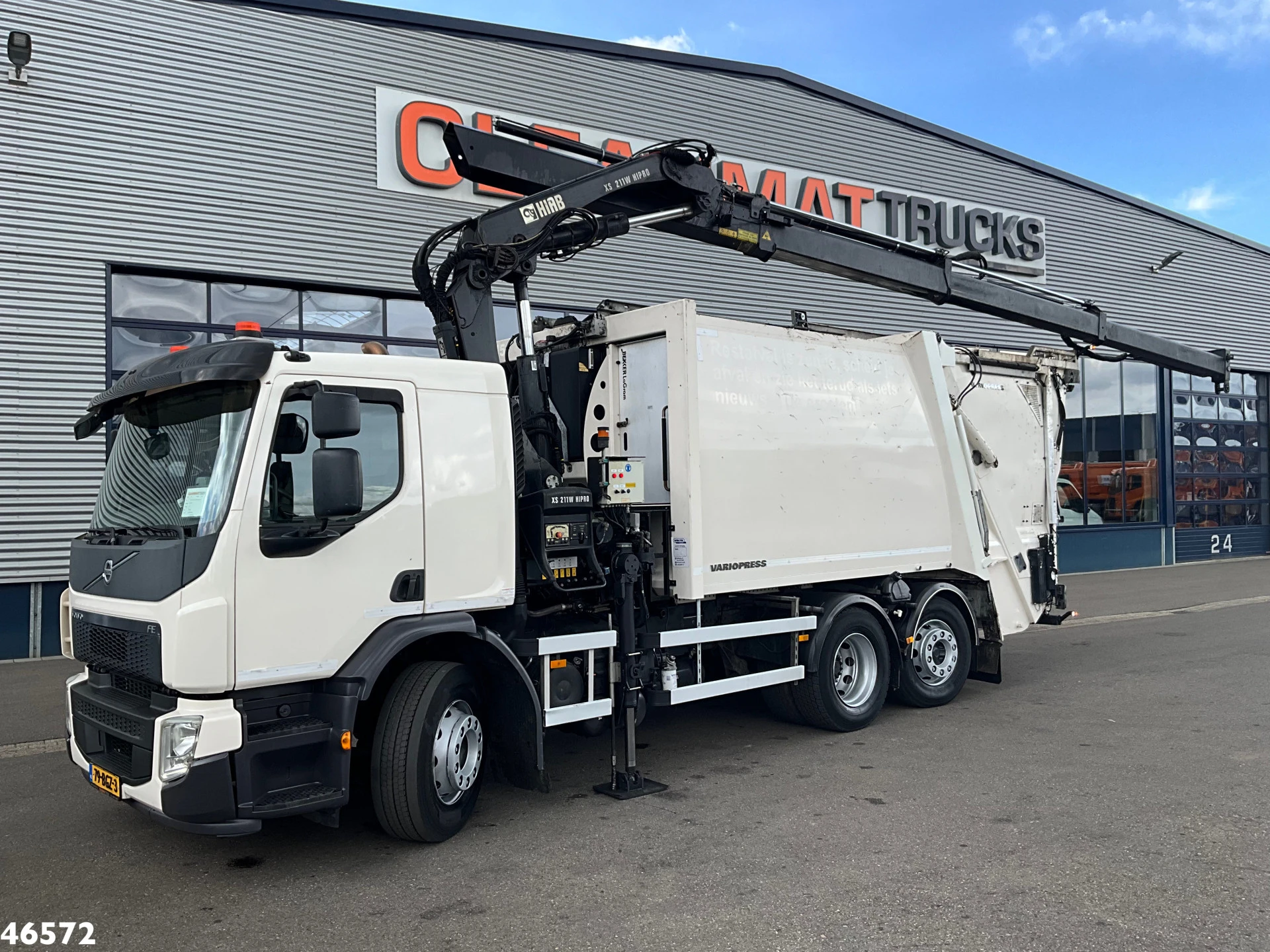 Volvo FE 280 Euro 6 Hiab 21 Tonmeter laadkraan 2016 afbeelding 1