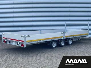 Eduard P5 2024 - 5520 Plateau 3500kg 550X200 Lier + Oprijplaten 3-asser afbeelding 3 miniatuur
