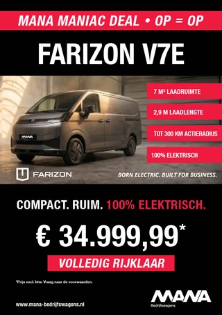 Farizon V7E 2026 - 67 kWh MANA MANIAC DEAL 34999,99 RIJKLAAR! afbeelding 2 miniatuur