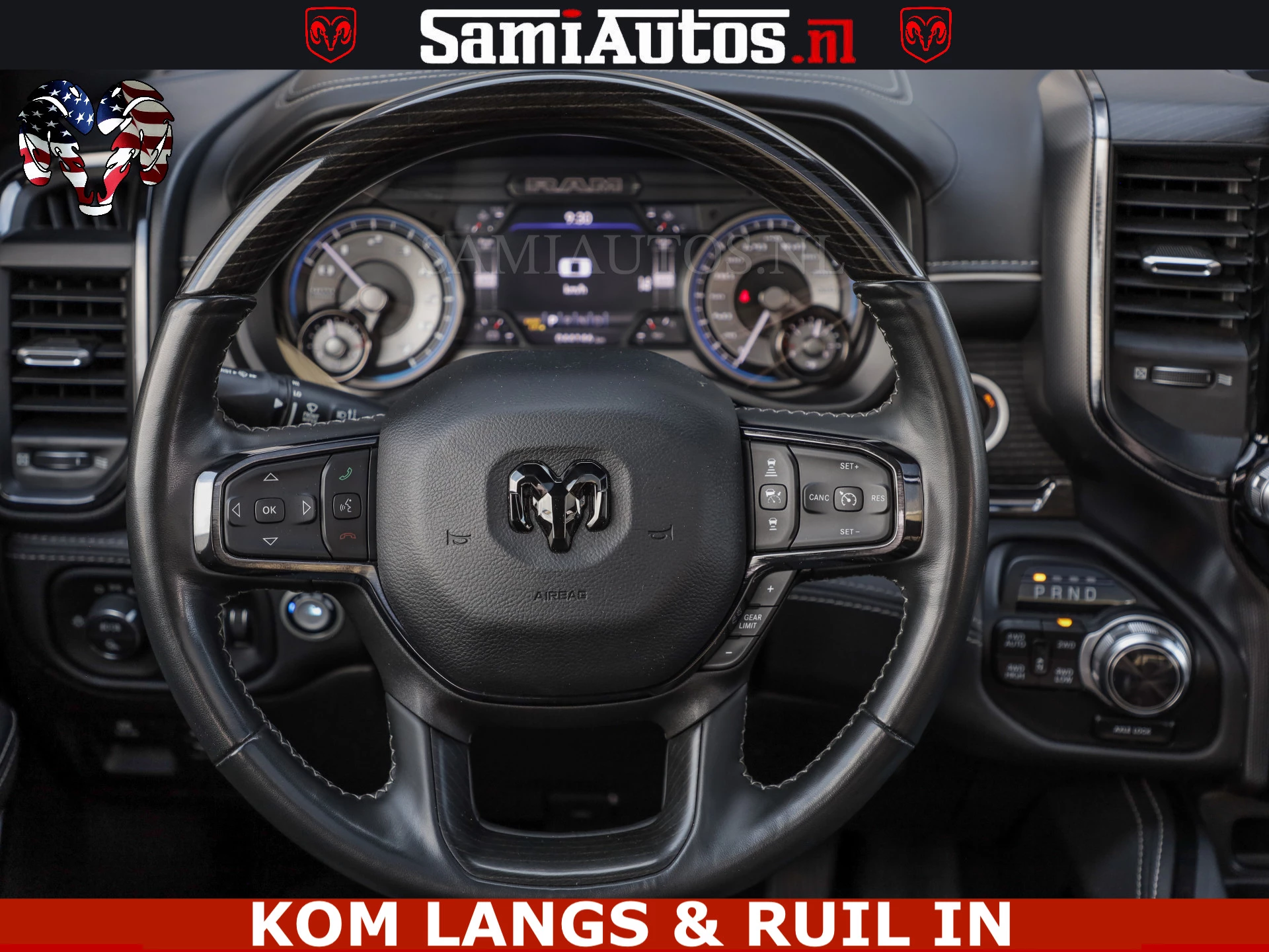 Dodge Ram Pick-Up 2023 - LIMITED NIGHT 5.7 V8 402PK | HUD | 4PL WHEELS | LUCHTVERING |OPEN UILAAT KLEP | BOM VOL | GRANITE CRYSTAL | DC | immagine 55