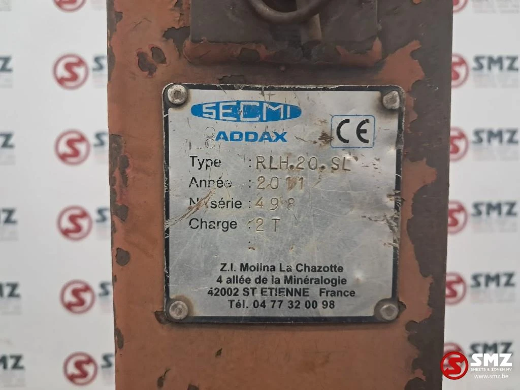 Diversen 1986 - Occ pallethaak RLH20SL Secmi afbeelding 5