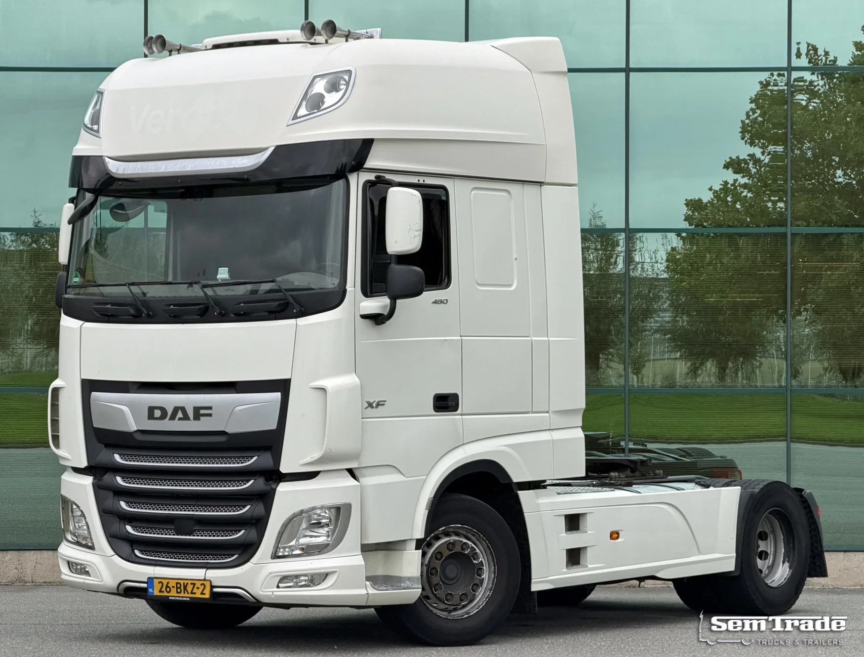 DAF XF 480 2018 - MX13 FT SSC 2x TANKS PARK AIRCO FULL SPOILER SMART TACHO GENv2 HOLLAND-TRUCK afbeelding 1