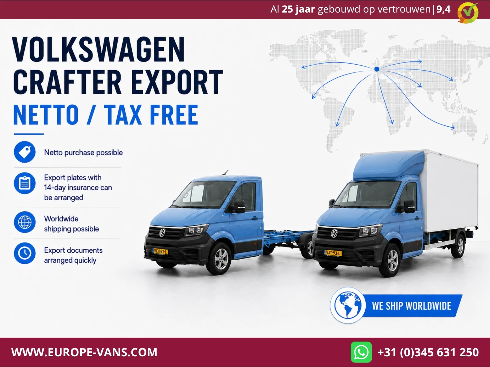 Volkswagen Crafter 2021 - 35 2.0 TDI E6 L4 WB 449cm Chassis Cabine (Fahrgestell) 2-Persoons 04-2021 afbeelding 7
