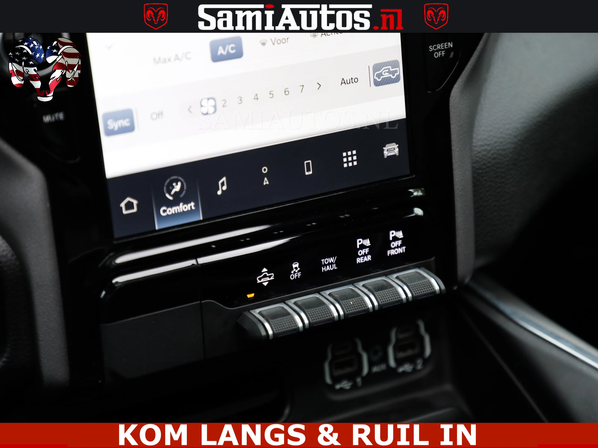 Dodge Ram Pick-Up 2023 - SPORT LARAMIE 5.7 V8 HEMI | LUCHTVERING | 2023 | PANODAK | GROOTSCHERM | DC | TOP KLEUR GRANITE | afbeelding 20
