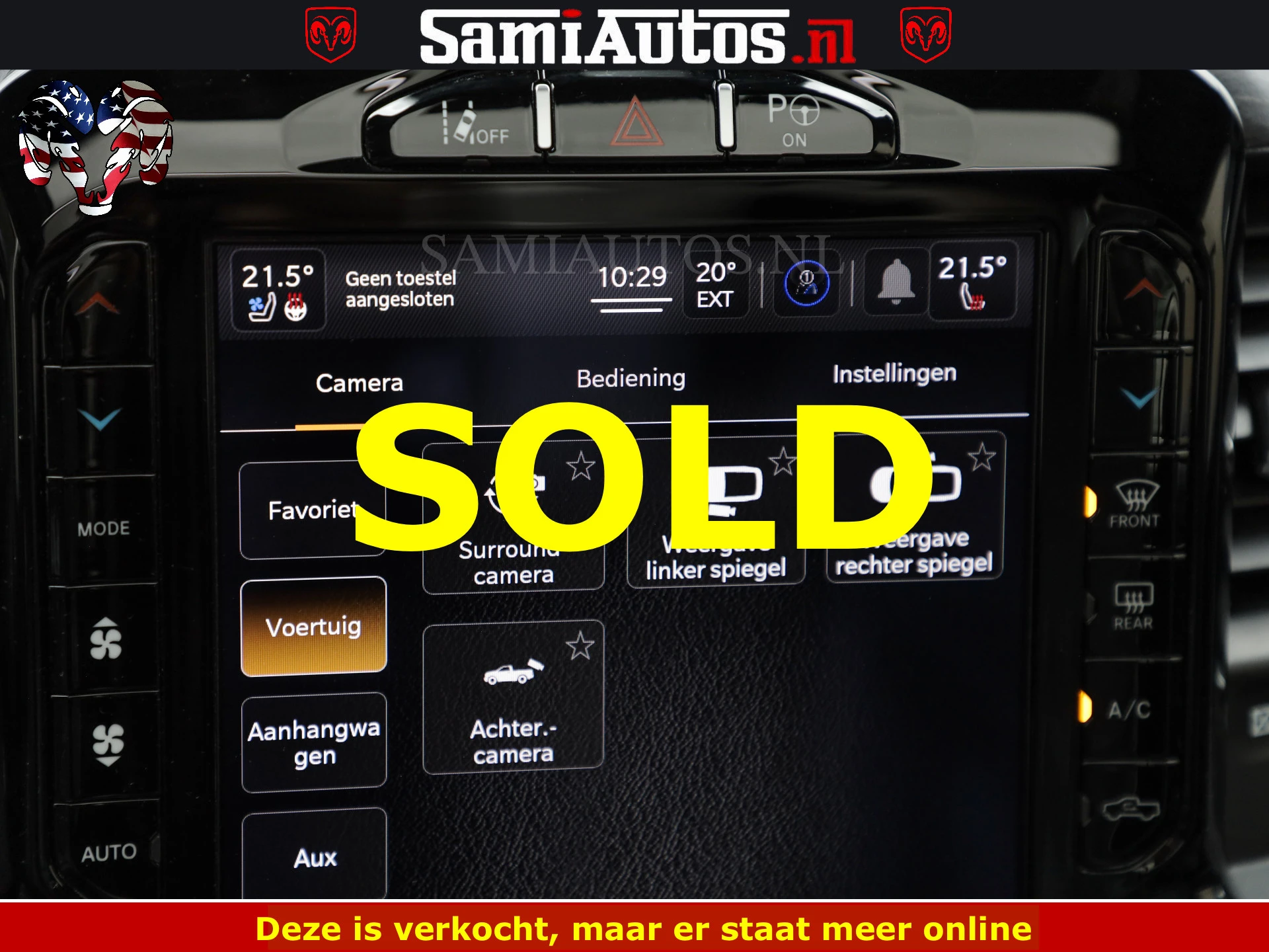 Dodge Ram 1500 2022 - LIMITED NIGHT | BOM VOL | HUD | MWK | LUCHTVERING | PANODAK | afbeelding 43
