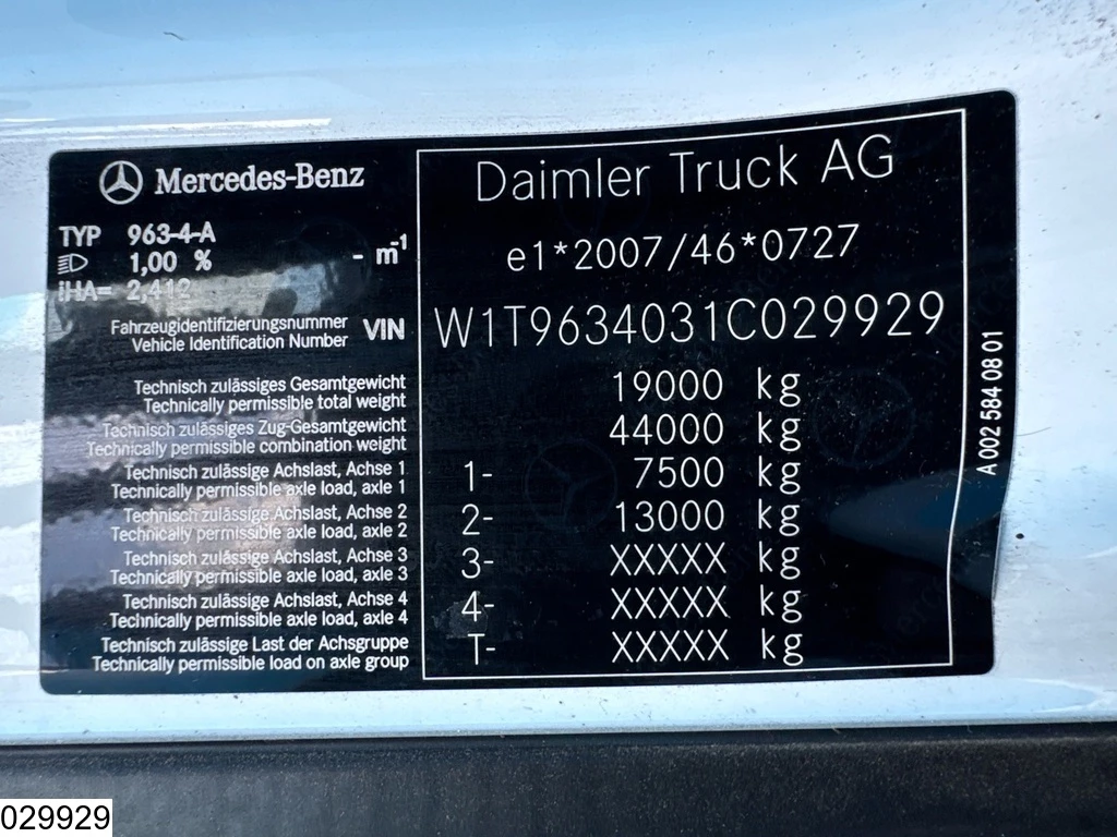 Mercedes-Benz Actros 2021 - 1845 EURO 6d изображение 7