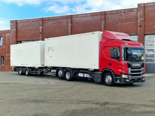 Scania G 2018 - G450 NGS 6x2*4 BDF - Retarder - Loadlift - Full air - Steering axle + Trailer & Boxes te koop