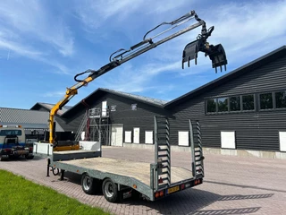 Veldhuizen N/A 2005 - Be oplegger 9 TON semi dieplader MET KRAAN image 4