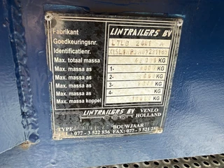 Lintrailers N/A 2007 - vlakke uitschuifbare oplegger / naloop gestuurd APK tot 1-2027 obrazek 15