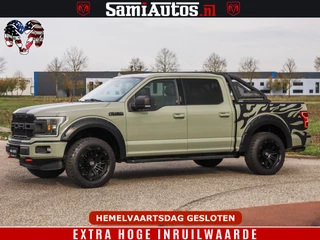 Ford F-150 2018 - 5.0 V8 4X4 | MAT OLIVE GREEN | BIJTELLING VRIJ | ZEER DIK | CAMERA | 3500KG | PANORAMA | LEDER | GO RHINO ROLLBAR | afbeelding 30