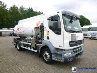 DAF LF 55.220 4X2 fuel tank 10 m3 / 3 comp 2012 afbeelding 2 miniatuur