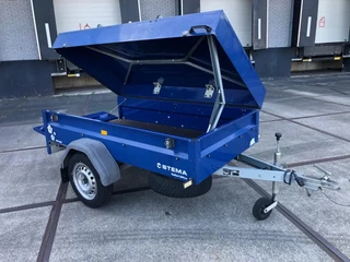 Stema N/A - Enkel as Dekselwagen - 750 kg - Blauw afbeelding 1