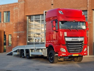 DAF XF 2018 - 530 SuperSpacecab 6x2*4 - New Flatbed - Ramps - Full air - Dutch truck afbeelding 2 miniatuur