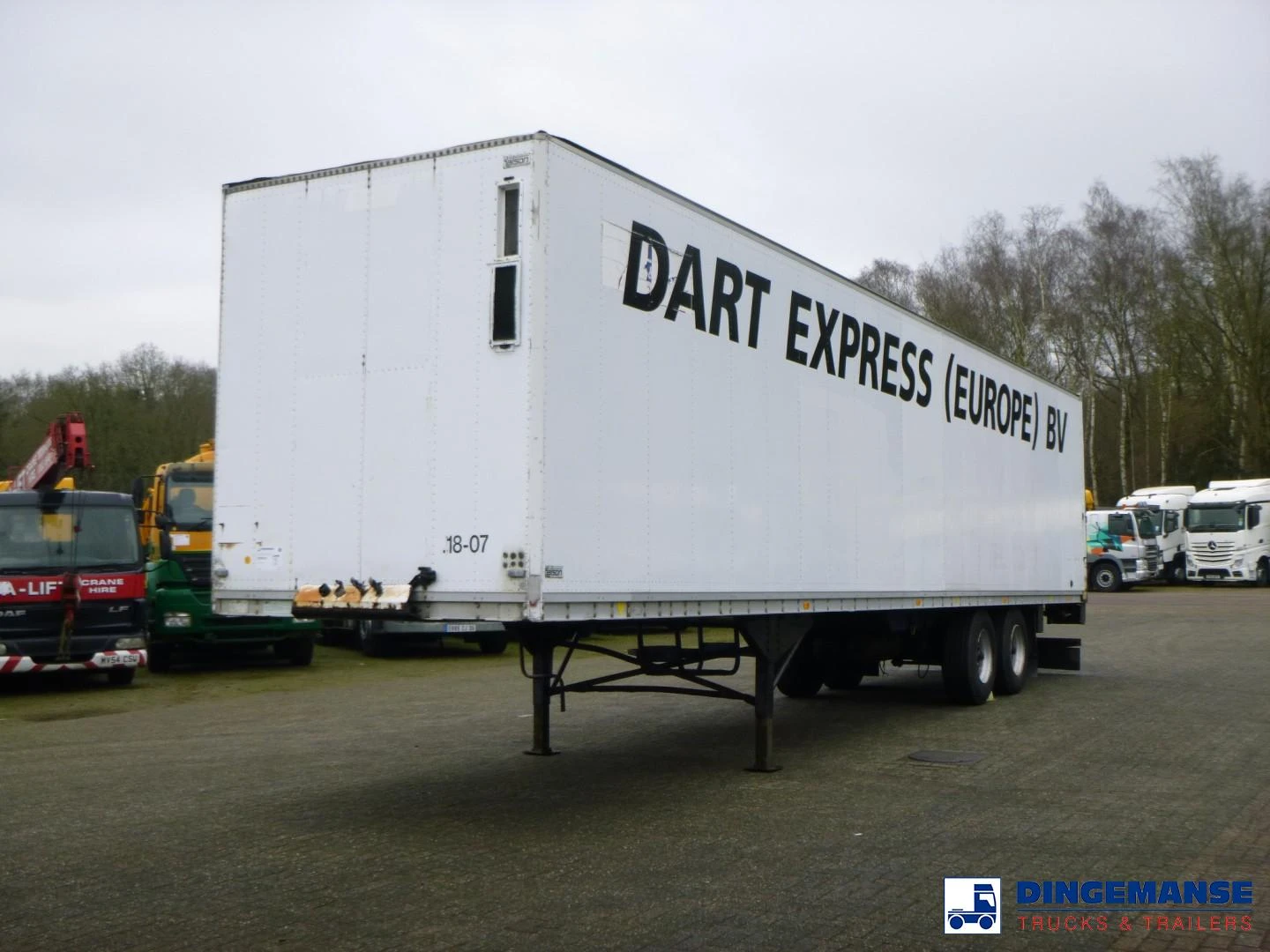 Talson 2-axle closed box trailer 89 m3 1990 zdjęcie 1