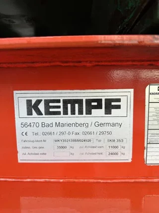 Kempf SKM 35/3 Hardox 31 m³ Lift ALCOA 2011 - SKM 35/3 Hardox 31 m³ Lift ALCOA obrazek 27