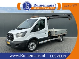 Ford Transit 2019 - 350 2.0 TDCI 130 PK AWD / 4x4 / HIAB T-CLX 013 KRAAN / AWD / TREKHAAK / AIRCO / 2.800 KG AHG te koop
