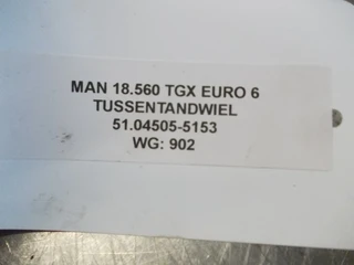 MAN - 18.560 51.04505-5153 TUSSENTANDWIEL EURO 6 afbeelding 3 miniatuur