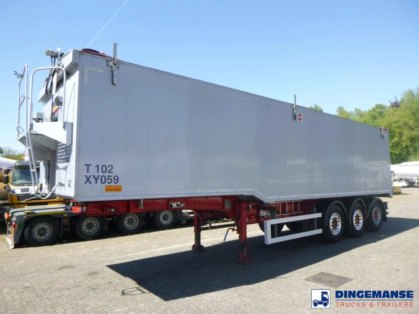 Wilcox Tipper trailer alu 55 m3 + tarpaulin 2018 Bild 1