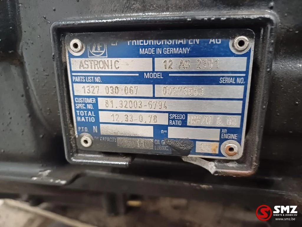 MAN - Occ versnellingsbak MAN 12AS2301 изображение 5