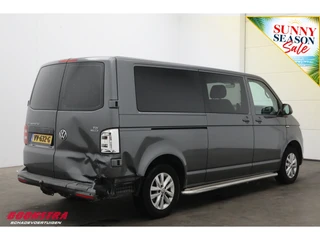 Volkswagen Transporter 2016 - 2.0 TDI L2-H1 Highline AUT DoKa Glasdak Cruise Airco Navi Leder afbeelding 3 miniatuur