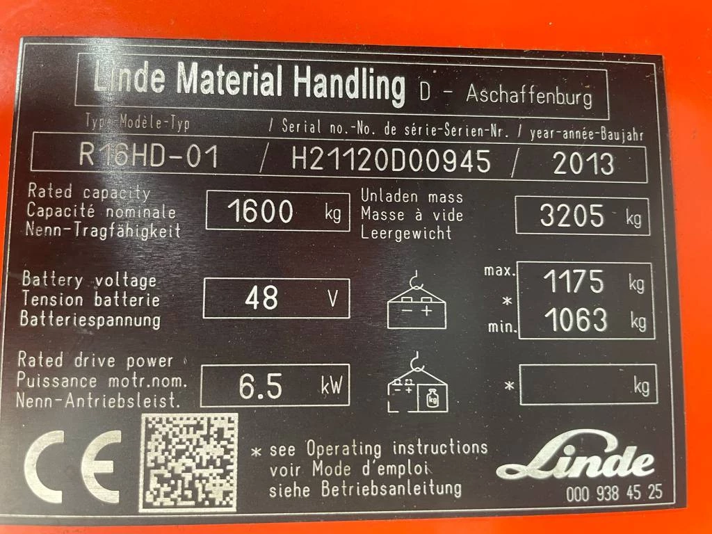 Linde R 16 HD-01 2013 afbeelding 4