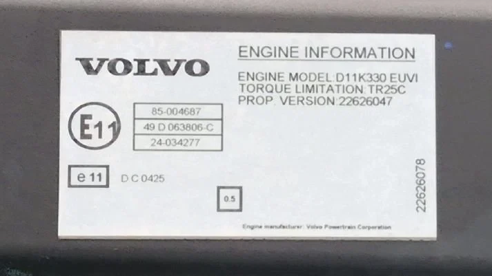 Volvo - 22626047 Motor D11K330 E6 Volvo immagine 3