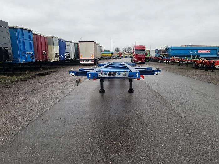 Van Hool A2C001 - container- CHASSIS-55 foot plus 2 X 20 FOOT -ADR- BPW DISC- 2 pieces financiering mogelijk. 2019 imagem 8