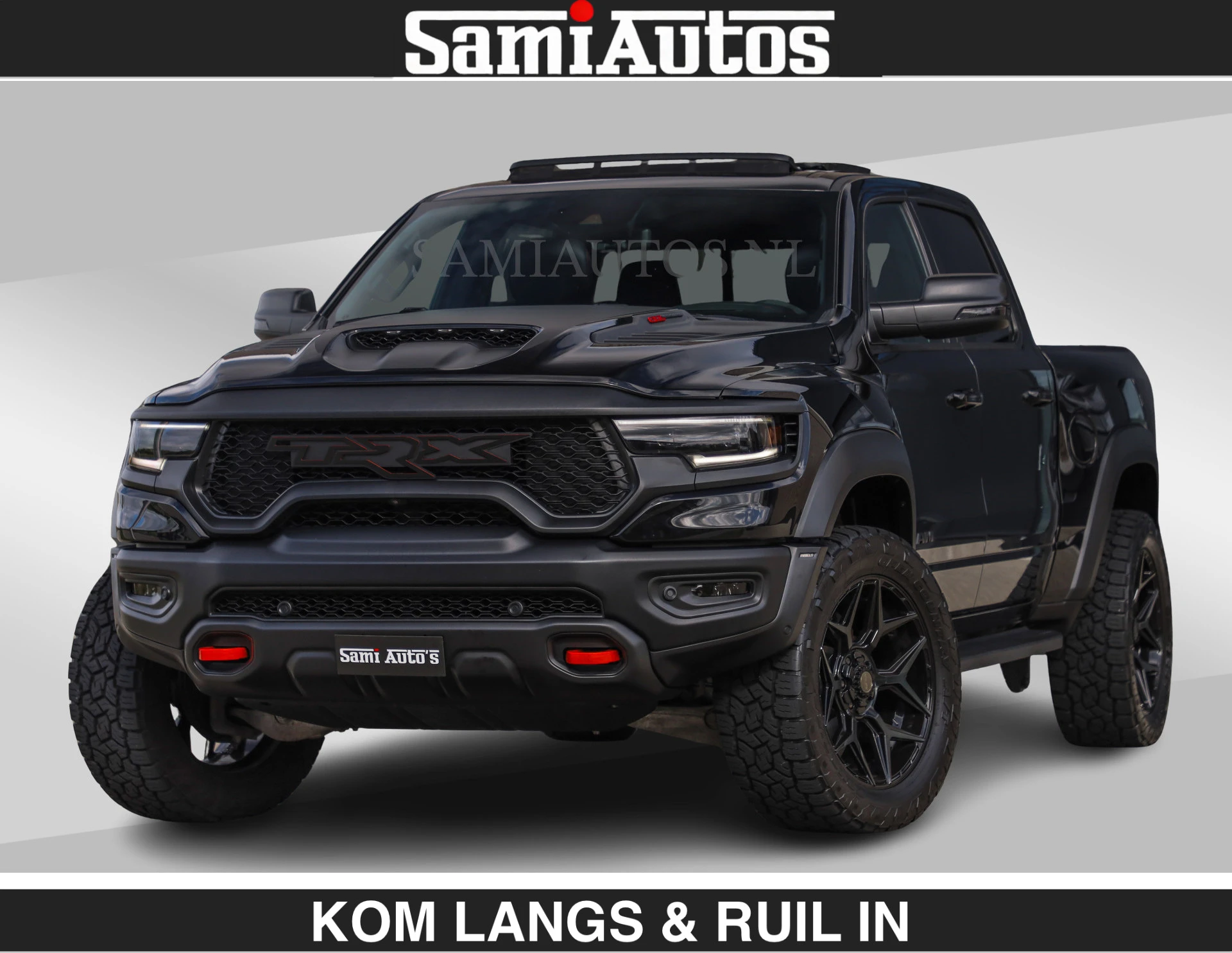 Dodge Ram Pick-Up 2024 - TRX HELLCAT | 6.2 V8 712PK SUPERCHARGER | RODE STIKSELS | FULLY LOADED | CARBON | afbeelding 1