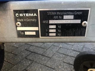 Stema N/A - Enkel as Dekselwagen - 750 kg - Blauw obrazek 8