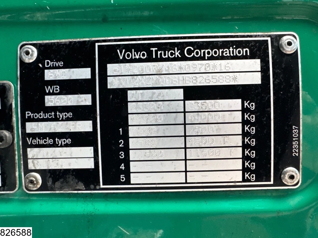 Volvo 2017 - FM 450 EURO 6, Retarder, Standairco, Hydraulic afbeelding 7