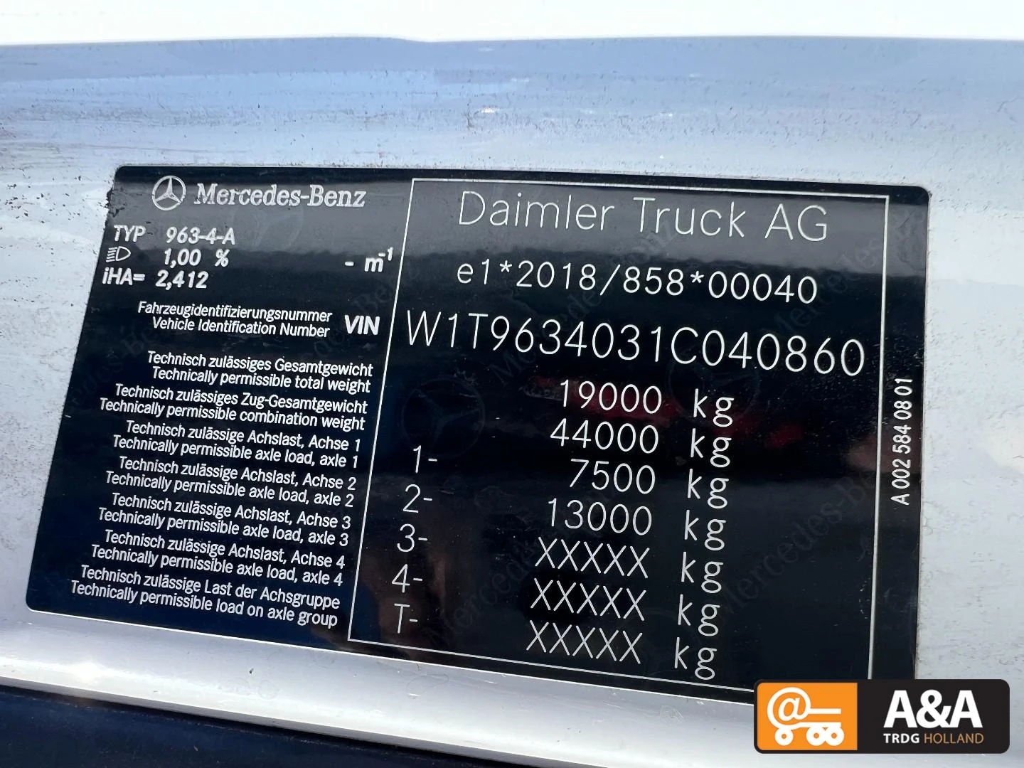 Mercedes-Benz Actros 2022 - 1845 LS afbeelding 3