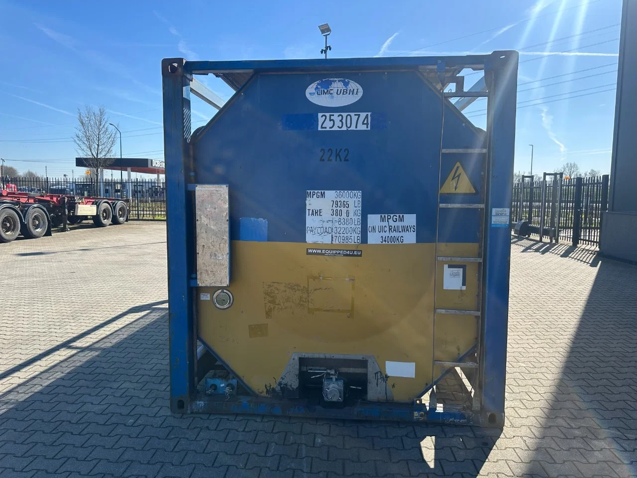 CIMC 2005 - 20FT ISO 25.01L / UN T11 / 5Y+CSC-TEST: 05/2027 afbeelding 6