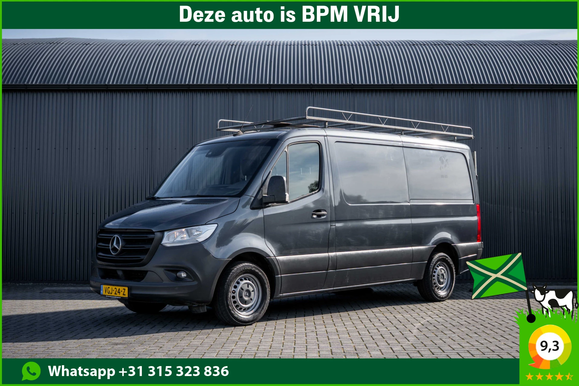 Mercedes-Benz Sprinter 2018 - 314 CDI RWD L2H1 | Automaat | 3-Zits | Camera | Cruise | Mbux | Airco | Imperiaal afbeelding 1