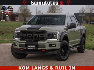 Dodge Ram Pick-Up 2018 - FORD F150 5.0 V8 4X4 | MAT OLIVE GREEN | BIJTELLING VRIJ | ZEER DIK | CAMERA | 3500KG | PANORAMA | LEDER | GO RHINO ROLLBAR | immagine 47