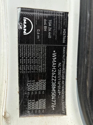 MAN TGA 2008 - 26.440 6x4 obrazek 17