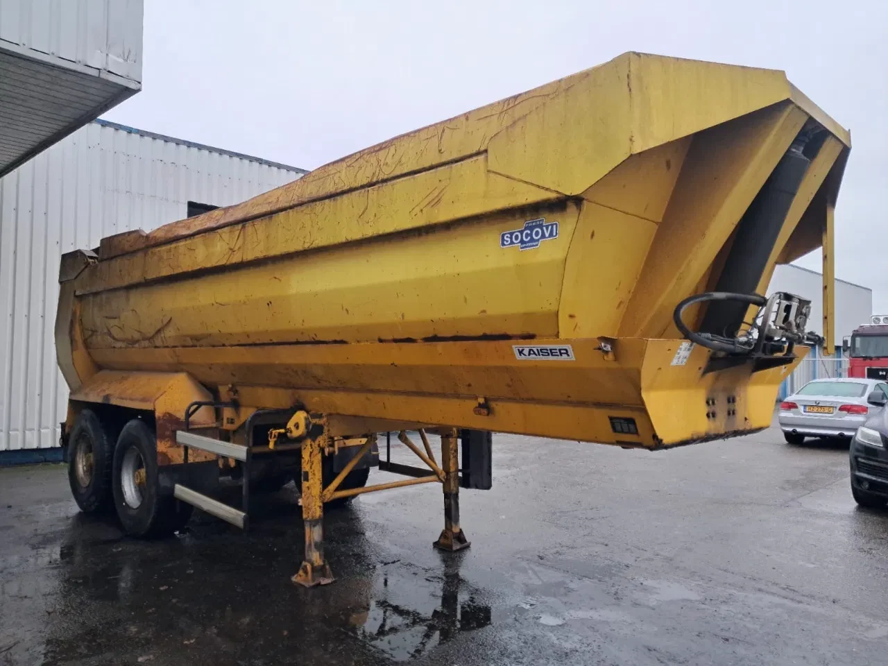 Kaiser 2000 - 2 axle , Steel tipper trailer , spring suspension , drum brakes afbeelding 3
