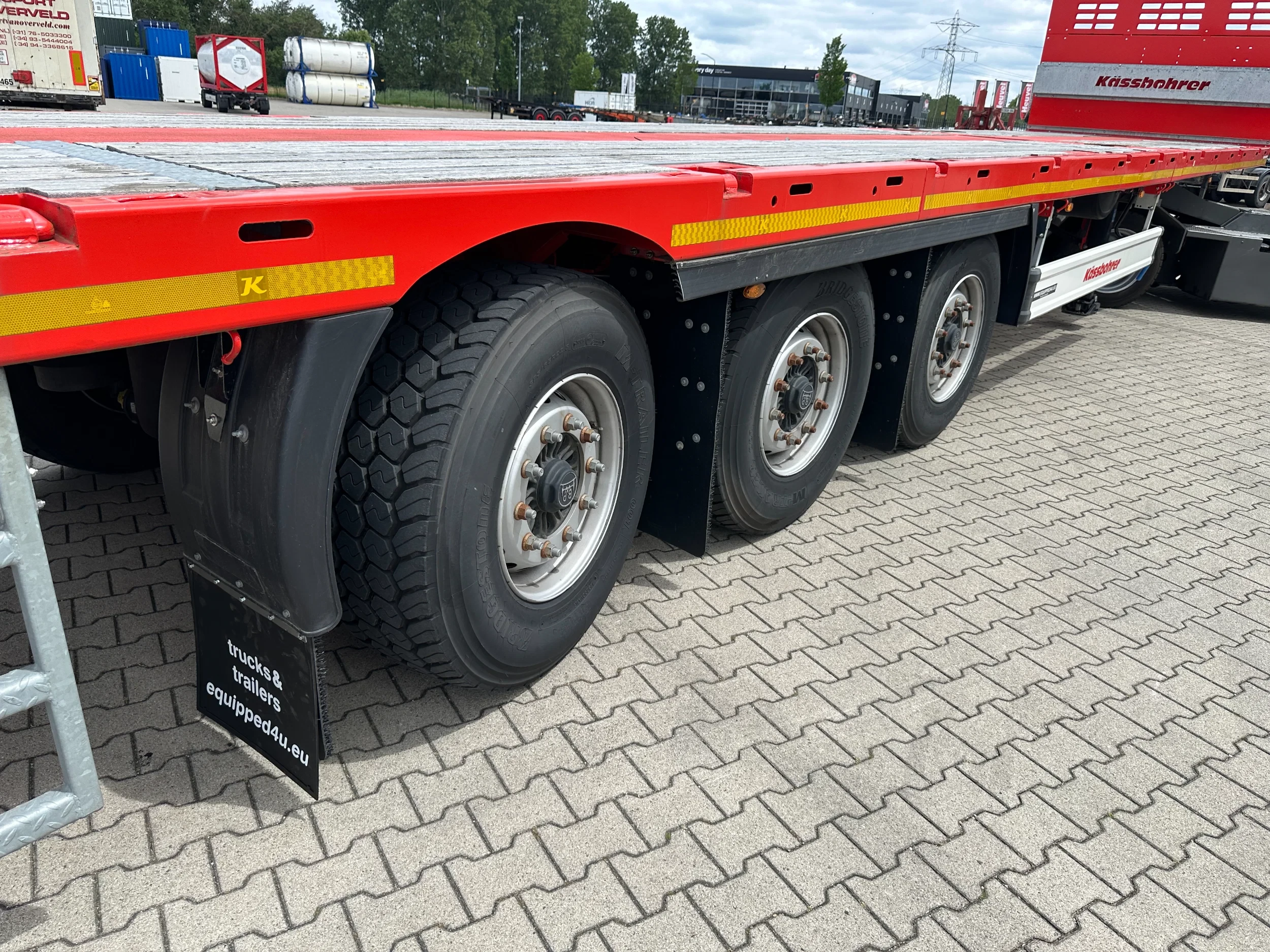 KAESSBOHRER 2026 - new and unused Heavy-Duty flatbed / 690cm extendable / steering axle / discbrakes / NL-trailer / APK: 04-2027 imagen 41