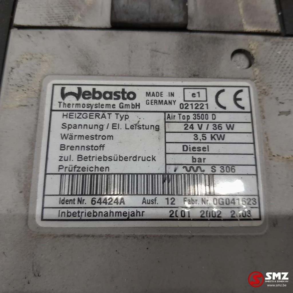 Mercedes-Benz 2011 - Occ standverwarming Air Top 3500 D Mercedes obrázek 6