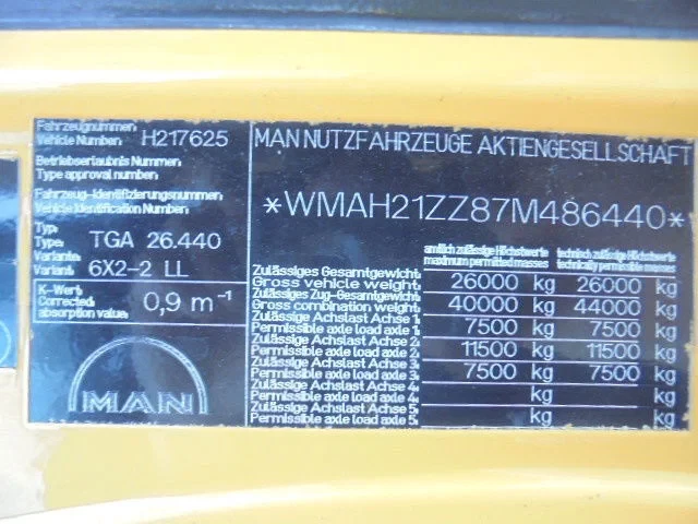 MAN TGA 2007 - 26.440 RETARDER NL TRUCK afbeelding 21