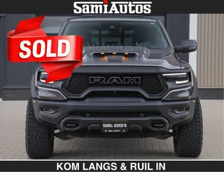 Dodge Ram Pick-Up 2022 - TRX HELLCAT 712 PK 6.2 V8 | €109950,- excl | BLACK EDITION | BOM VOL | GRANITE MET ZWART LEDER RODE STIKSELS | immagine 2 miniatura