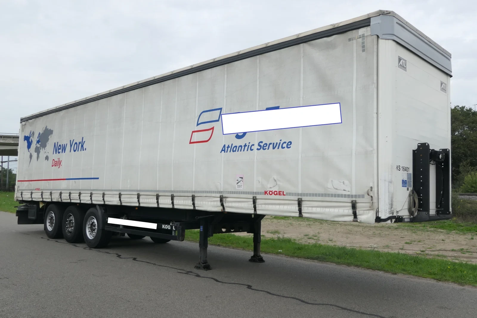 Kögel 2017 - S 24-1 | | Tautliner + Sliding roof | (1) Lift Axle | 2017 | TUV/MOT/APK 05-2027 | Belgium Trailer afbeelding 1