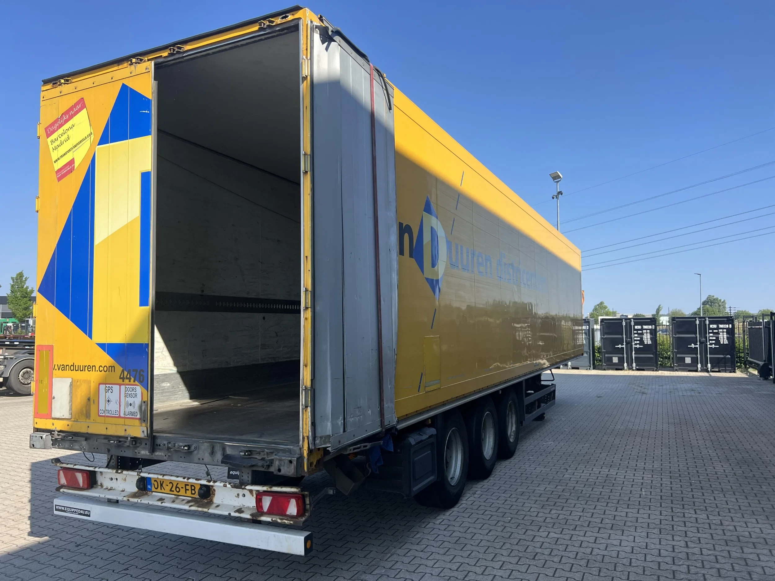 Schmitz Cargobull SKO 24 2008 - SKO24 / SAF trommelremmen / gegalvaniseerd / binnenhoogte: 2,80 m / NL oplegger,/ damaged - PRICE REDUCTION afbeelding 14