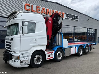 Scania R 2015 - 580 8x2 V8 Retarder Euro 6 HMF 50 Tonmeter laadkraan + Fly-Jib image 5