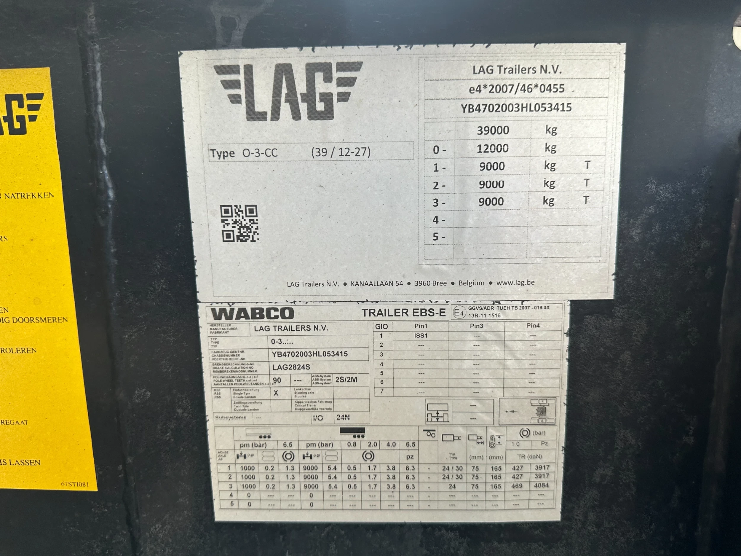 LAG 2017 - 20FT/30FT ADR Chassis / BPW DRUM / ADR (EXII, EXII, FL, AT) / NL-Chassis / 10x available image 25