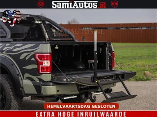 Ford F-150 2018 - 5.0 V8 4X4 | MAT OLIVE GREEN | BIJTELLING VRIJ | ZEER DIK | CAMERA | 3500KG | PANORAMA | LEDER | GO RHINO ROLLBAR | afbeelding 8