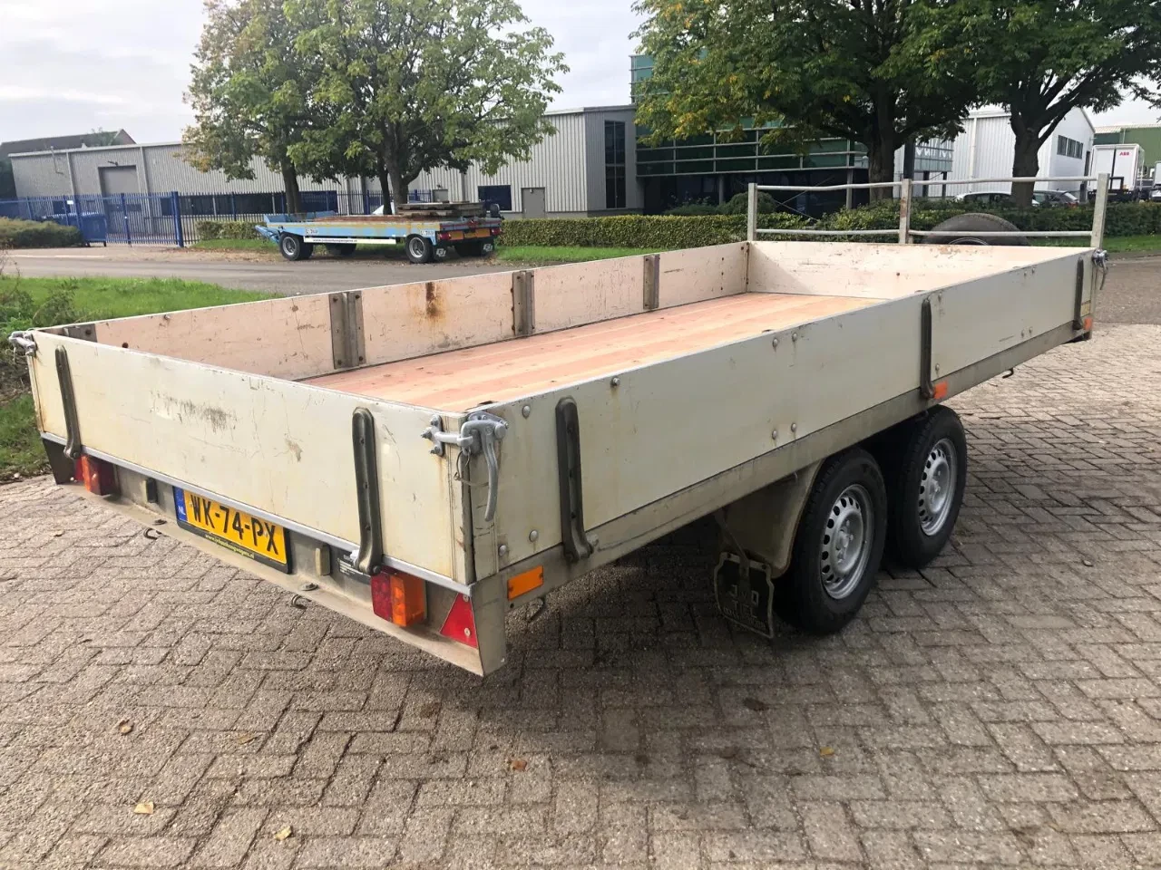 Trailer 1993 - 2 As Tandem as Aanhangwagen Open, WK-74-PX afbeelding 3