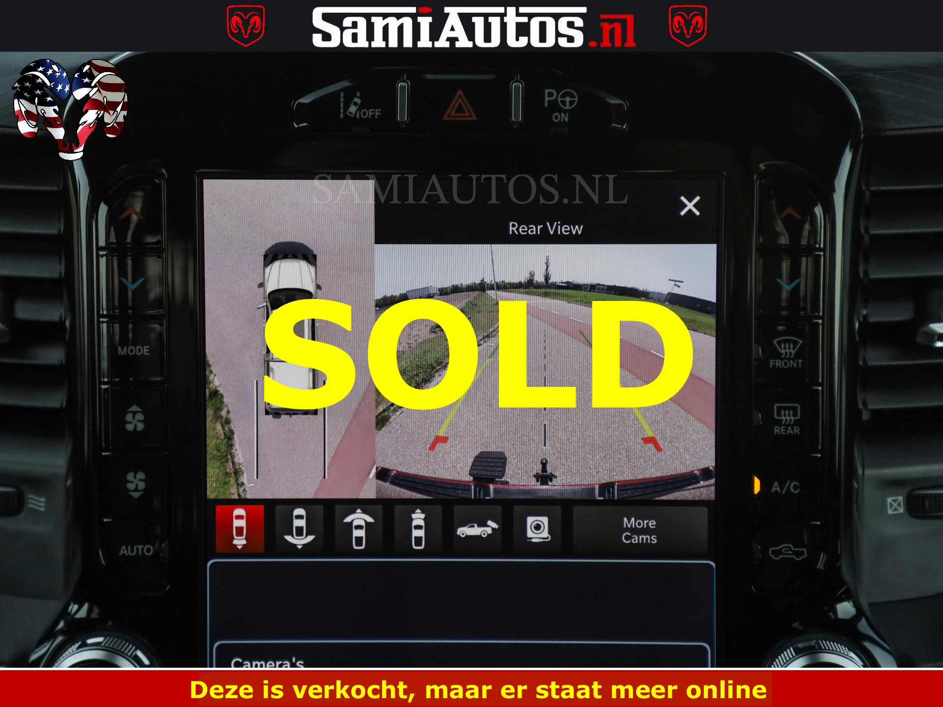 Dodge Ram Pick-Up 2024 - DELMONICO | LIMITED NIGHT 5.7 V8 | BOM VOL | HUD | LUCHTVERING | MEEST LUXE DUBBELE CABINE | 5 PERSOONS | obrázek 48